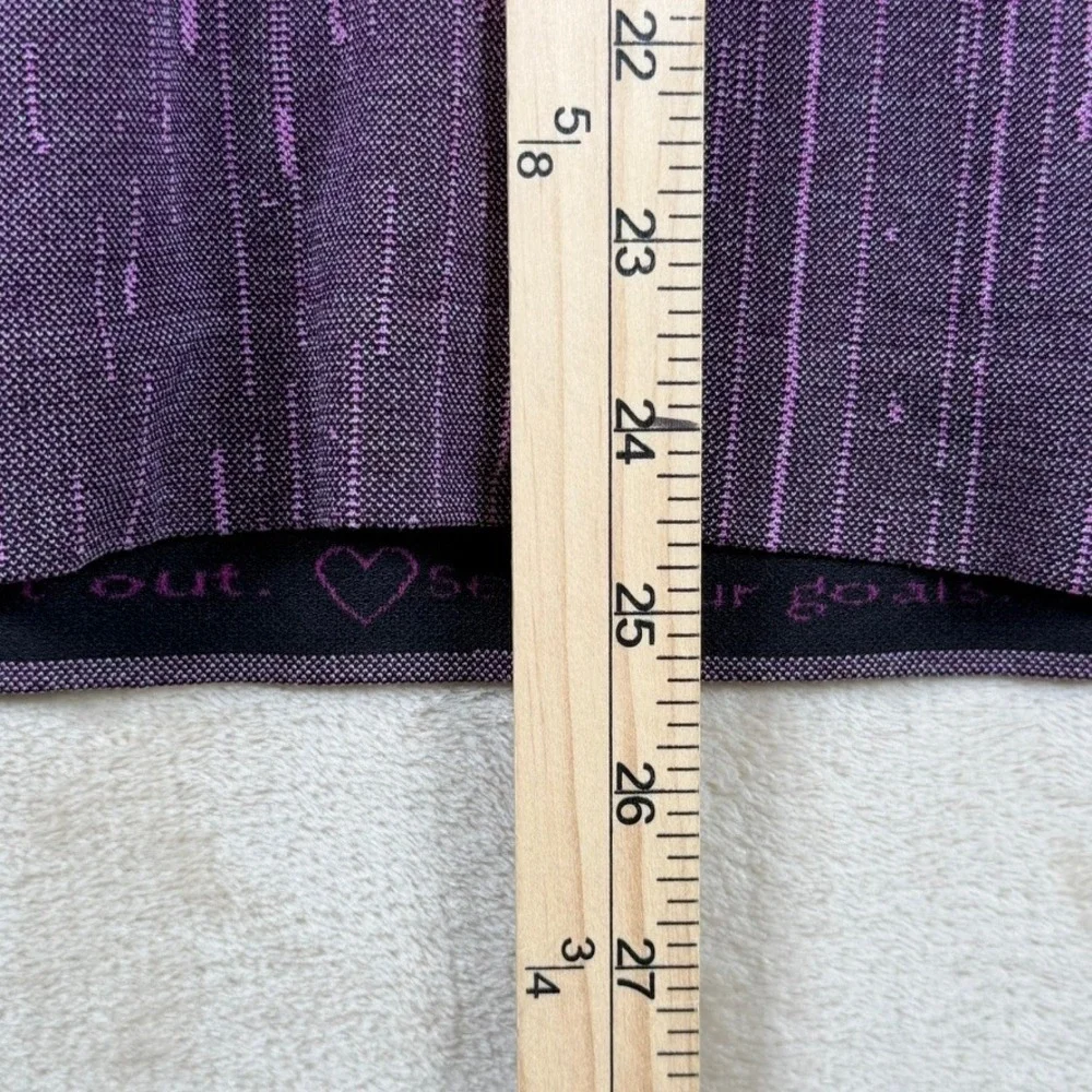 Lululemon Swiftly Tech Long Sleeve Crew Purple Ombre Pixelated Size 4